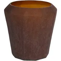 Baroque - Vaas - Vaas Diamond L 29 cm - Amber - Glas - 29x29x29 - Glass