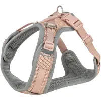 Trixie hondentuig premium flexmesh brede borst blush roze L 63-92x2,5 cm