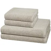 Cawö Sonstiges 2 X handdoek 2 X douchehanddoek - in set 4 pack Pure