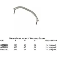 Goldenship Hand Rail Zilver 45 cm