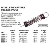 Goldenship Rubber Mooring Spring Zilver 6 mm