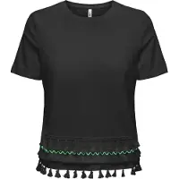 ONLY - ONLFILIPPA LIFE S/S TASSEL TOP JRS - Dames - Blouses