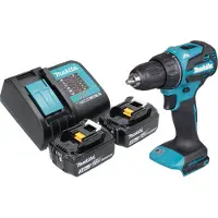 Makita DDF 490 SF accuboormachine 18 V 65 Nm 1/2" borstelloos + 2x accu 3.0 Ah + lader