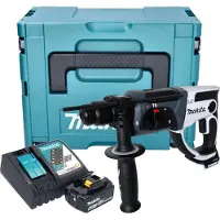 Makita DHR 202 RG1JW Accu boorhamer 18 V 20 mm 2.0 J wit + 1x accu 6.0 Ah + lader + Makpac