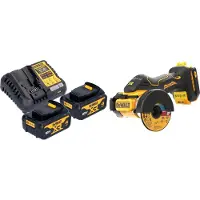 DeWalt DCS 438 M2 accu multimaterialensnijder 18 V 76 mm borstelloos + 2x accu 4.0 Ah + lader