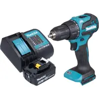 Makita DHP 490 SG1 accu klopboormachine 18 V 65 Nm borstelloos + 1x oplaadbare accu 6.0 Ah + oplader