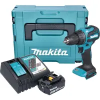 Makita DDF 490 RF1J accuboormachine 18 V 65 Nm 1/2" borstelloos + 1x oplaadbare accu 3.0 Ah + lader + Makpac