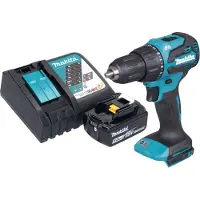 Makita DHP 490 RT1 accu klopboormachine 18 V 65 Nm borstelloos + 1x oplaadbare accu 5.0 Ah + lader