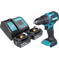Makita DHP 490 SF accu klopboormachine 18 V 65 Nm borstelloos + 2x accu 3.0 Ah + lader