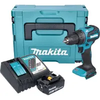 Makita DDF 490 RT1J accuboormachine 18 V 65 Nm 1/2" borstelloos + 1x oplaadbare accu 5.0 Ah + lader + Makpac