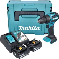 Makita DDF 490 RFJ accuboormachine 18 V 65 Nm 1/2" borstelloos + 2x accu 3.0 Ah + lader + Makpac