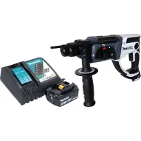 Makita DHR 202 RF1W accuklopboormachine 18 V 20 mm 2.0 J wit + 1x accu 3.0 Ah + lader