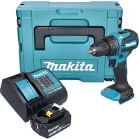 Makita DDF 490 ST1J accuboormachine 18 V 65 Nm 1/2" borstelloos + 1x oplaadbare accu 5.0 Ah + lader + Makpac