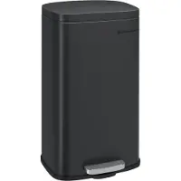 Songmics Vuilnisbak met softclose-functie, Zwart