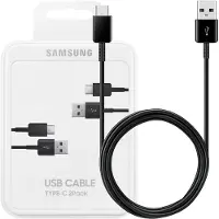 Samsung Usb A naar Usb C Kabel 1,5 Kunststof Zwart Duo Pack