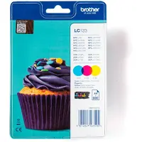 Brother LC-123RBWBP Inktcartridge 3-kleuren Multipack
