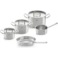 Fissler Pannenset Original Profi Collection Met Koekenpan en RVS Deksels (5-Delig)