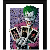 Abystyle - Framed print "The Joker Haha Cards" (30x40) x2