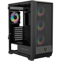 KEEP OUT KeepOut XC-501 MESH ATX/Micro-ATX/ITX ARGB Tempered Glass Zwarte Gaming PC Casings