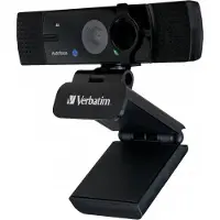 Verbatim Webcam - - AWC-03 - 4K Ultra HD - Autofocus - Micro omnidirectioneel - Zwart