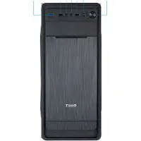 TooQ TQC-5701U3C-B, Midi-tower, PC-behuizing, Zwart, ATX, Micro ATX, Mini-ITX, Staal, 15 cm