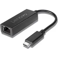 Lenovo USB Type C naar Ethernet RJ 45 Adapter Zwart