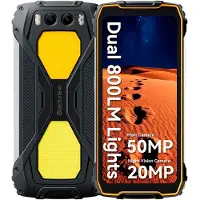 Blackview BV7300 - Robuuste Smartphone - 18GB RAM - 256GB - 15000mAh - Dual 4G LTE - Dual 800LM Campingverlichting - Android 14 - IP68 Waterdicht - 6580mAh - NFC - GPS - Zwart