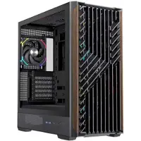 Einarex EXCS-PL-800R-B, Midi-toren, PC, Zwart, ATX, Micro ATX, Mini-ITX, Staal, Gehard glas, Gaming