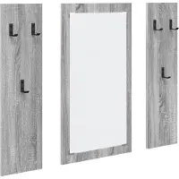 vidaXL - Wandgemonteerde - kapstok - Muurmontage - Grijs - Sonoma - Bewerkt - hout