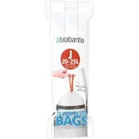 Brabantia Rouleau de 20 sacs poubelle 23 L Blanc