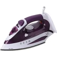 Jata PL225, stoomstrijkijzer, strijkplaat van roestvrij staal, paars, wit, 25 g/min, ingebouwd, 2400 W