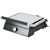 Blaupunkt GRS501, zwart, roestvrij staal, rechthoekig, met draaiknoppen, vuurkorf, 290 x 230 mm