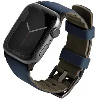 Uniq Linus AiroSoft Siliconen bandje voor de Apple Watch | 44/45/46/49 mm - Nautical Blue