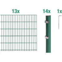 Alberts Dubbelstaafmat hekwerk Basisset Hoogte: 80 - 160 cm, totale lengte: 4 - 30 m, voor plaatsing in beton (set)