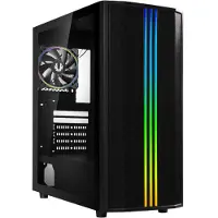 BitFenix PC-behuizing - BITFENIX - Sabre Mesh FRGB - Medium toren - ATX - Zwart - Gehard glas en mesh front