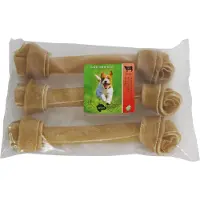 Boon Brekz Rawhide - runderhuidbot geknoopt kauwsnack hond 25 cm 6 stuks