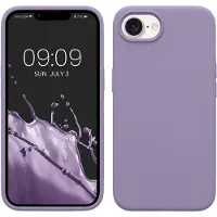 Kwmobile telefoonhoesje geschikt voor Apple iPhone 17e / iPhone 16e - Hoesje met siliconen coating - Smartphone case in violet lila