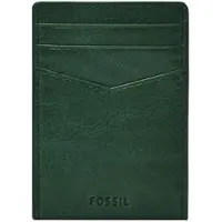 Fossil Leren Kaarthoes Dollarclip Andrew Card Case Pine Green Groen