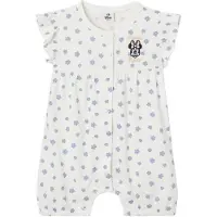 Minnie Disney Minnie korte jumpsuit voor babymeisjes wit, bedrukt