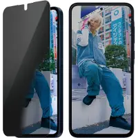 Ginza.se Privacy Ultra-Wide Fit Anti-Bacterial Screenprotector incl. applicator voor de Samsung Galaxy A36