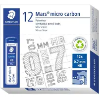 Staedtler Doos van 12 Minen 0,7 mm. HB - - MARSMICRO - Polycarbonaat - Hoge kwaliteit