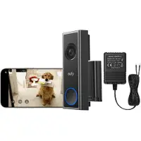 Eufy Security C31 Video Deurbel - Add-on - Video Doorbell - 2K Resolutie - Nachtzicht - Draadloos/Batterij met Hoogwaardige AC/AC Adapter 6 meter kabel