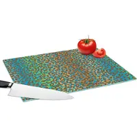 KitchenYeah Glazen Snijplank - 39x28 - Patroon - Panter - Abstract - Snijplanken Glas