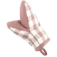 Tiseco Keukenhandschoen Home Studio Gingham Pink (Set van 2)
