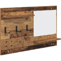 vidaXL Wandgemonteerde kapstok Muurmontage Oudhout 90 x 10 x 50 cm