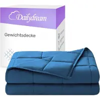 Nivion Verzwaringsdeken – 155x200 cm – 9,5 kg – Blauw – Katoen – 1-persoons