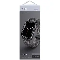 Uniq Aspen Designer Edition Braided bandje voor de Apple Watch | 44/45/46/49 mm - Pebble Grey