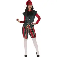 Guirma Elf Page Woman Costume Rood S