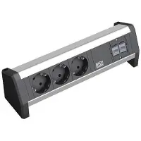 Bachmann DESK 3x geaard contact, 2x CAT6