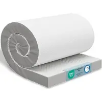 Aktiv shop GmbH Visco Topper 90x190 cm – 8 cm Hoog – Traagschuim Matras Topper met Hoeklussen en ademende Nethoes